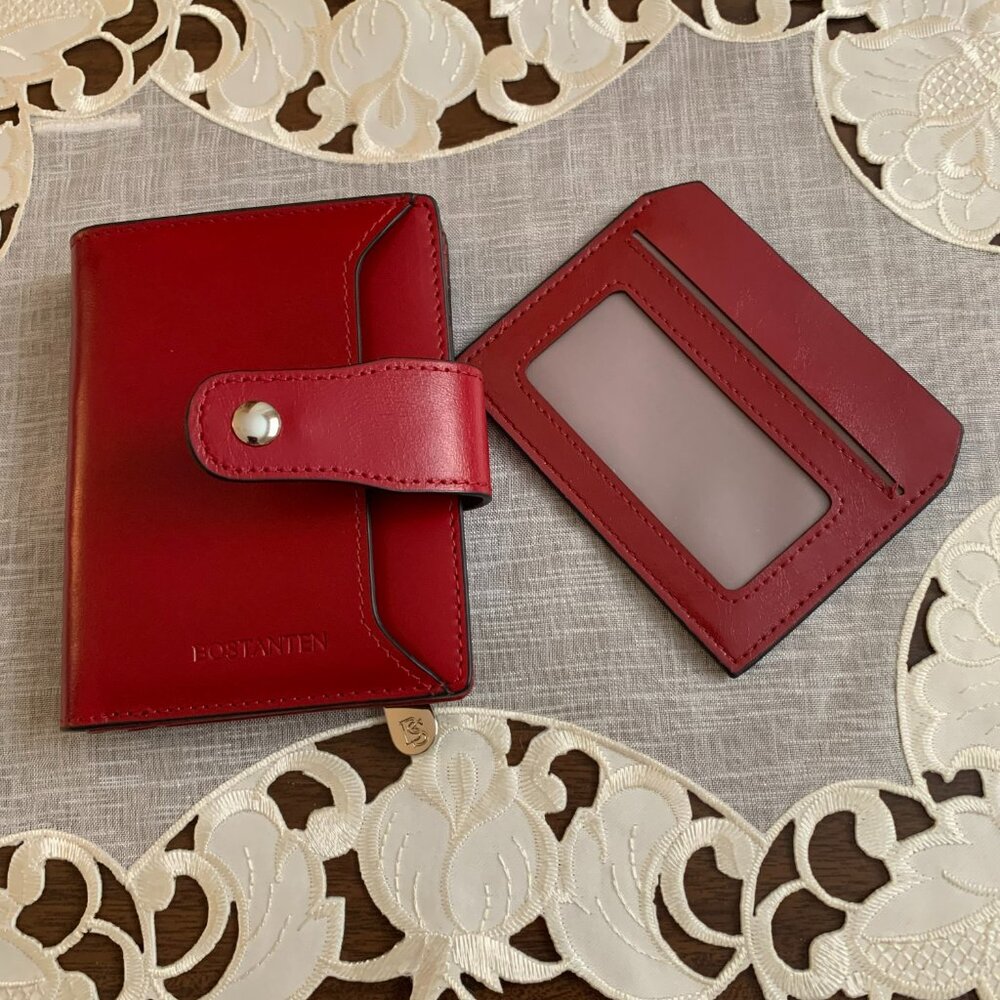 New Bostanten Red Leather Wallet